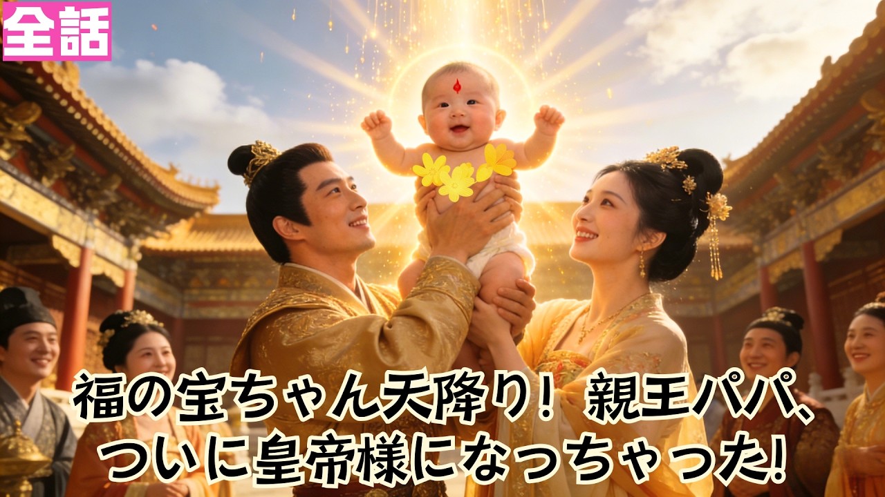 【日本語吹き替え】福の宝ちゃん天降り！親王パパ、ついに皇帝様になっちゃった！！#短編ドラマ  #minidrama