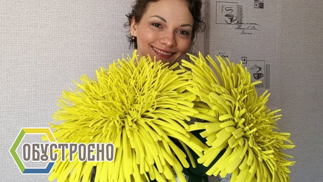 Ростовой ЖЕЛТЫЙ ОДУВАНЧИК из фоамирана / из фома. Часть 1