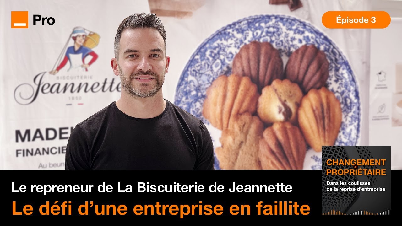 Benoit Martinet repreneur d'une entreprise en faillite la Biscuiterie Jeannette