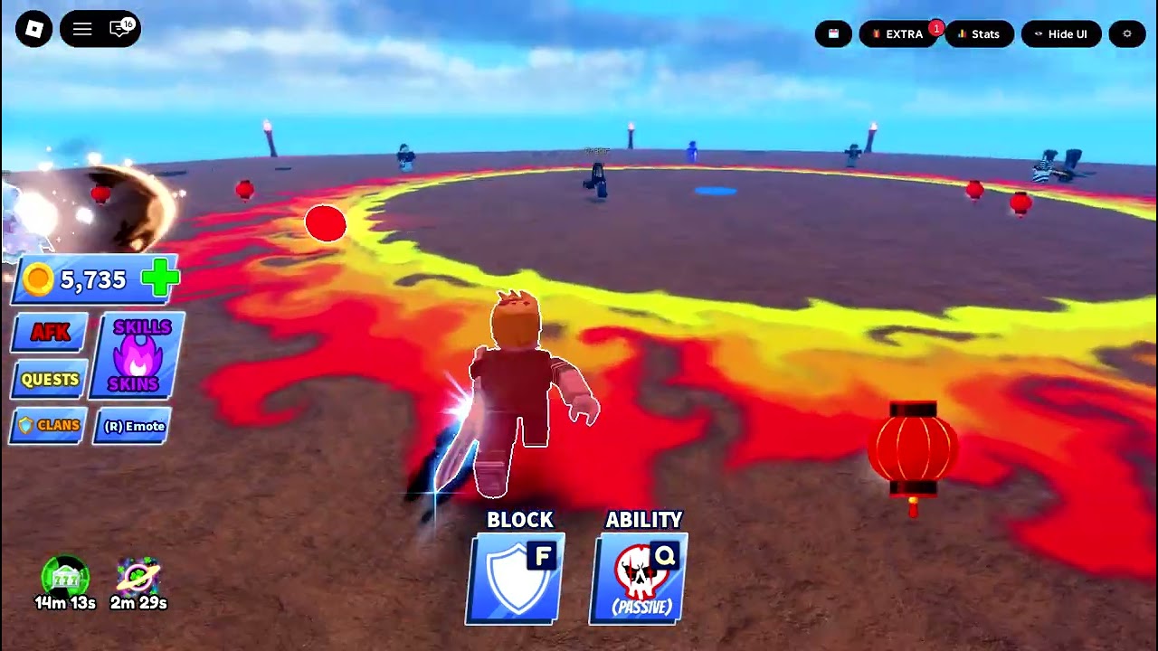Me Playing Blade Ball