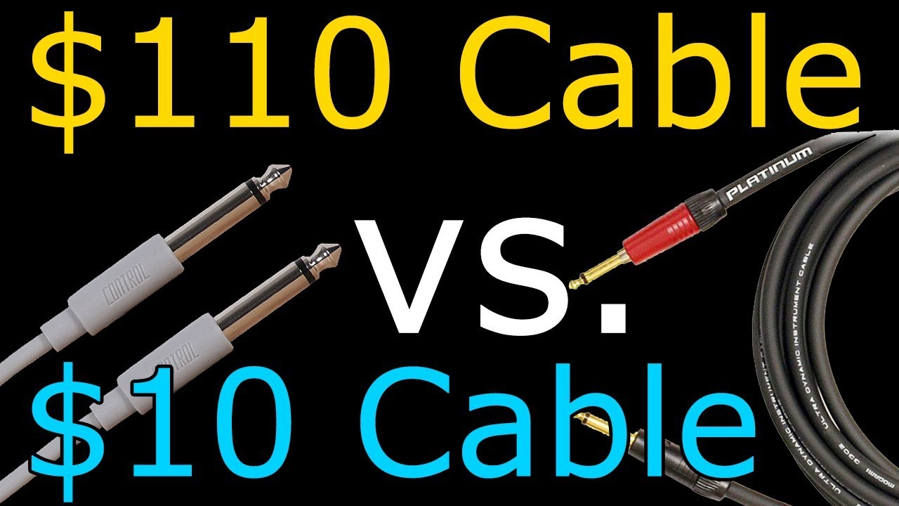Mogami Platinum Guitar Cable vs. Cheap Radio Shack Cable
