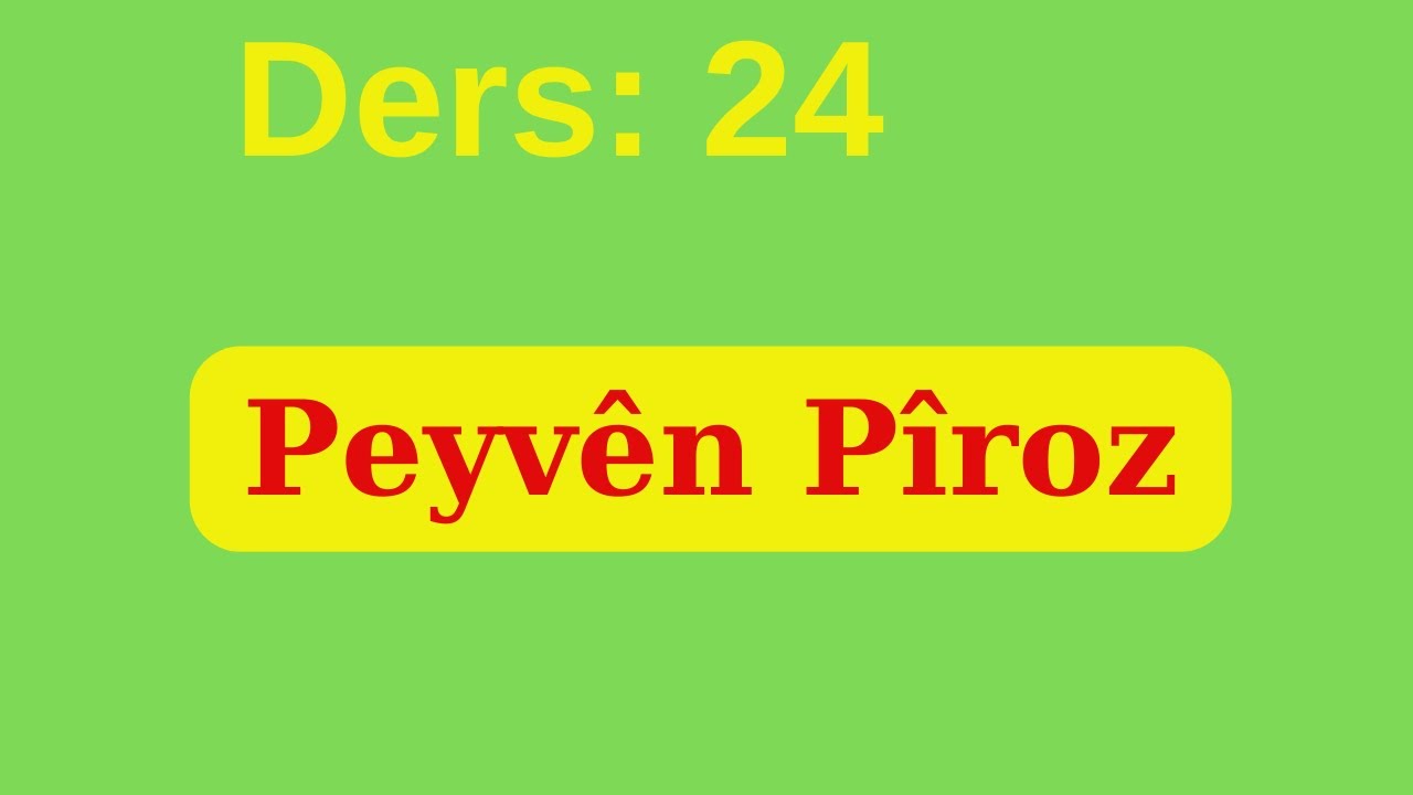Peyvên Pîroz #HewarGabar
