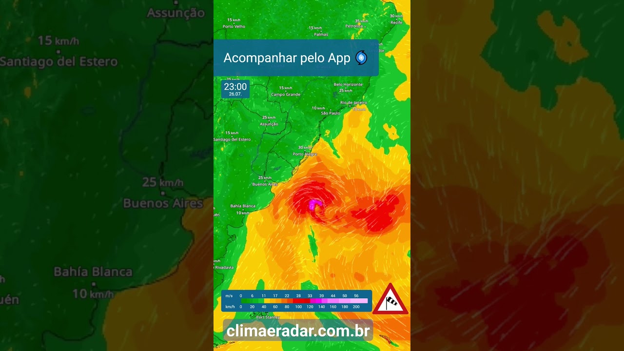 Ciclone na costa do Uruguai, extremo Sul. #ciclone #Uruguai #Sul #Brasil #shorts
