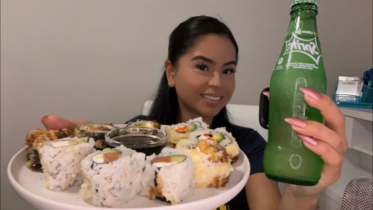 ASMR Mukbang Eating Sushi 🍱