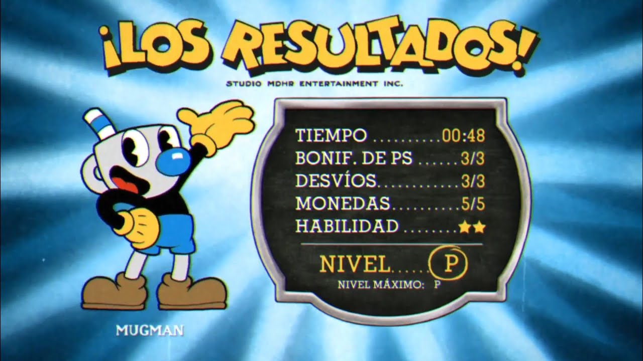 Cuphead modo pacífico sin daños + Diablo Rango ’’S‘‘