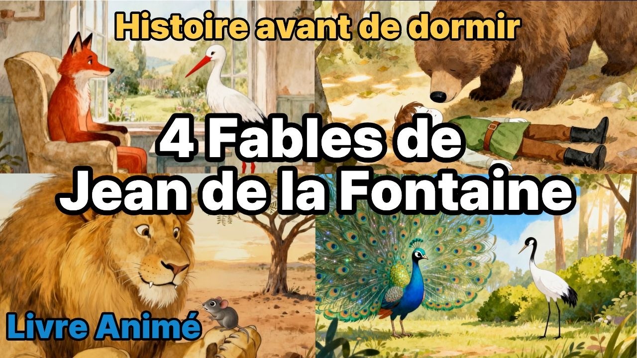 [ Histoire avant de dormir ] 4 Fables de Jean de la Fontaine + Le Renard et la Cigogne