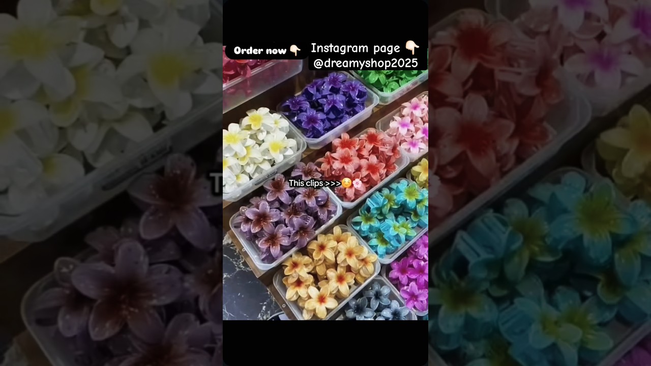 Pretty Little Baby 🎀 Flower Claw Clip🌼 Korean hair clip#shorts#prettylittlebaby#viral #youtubeshorts