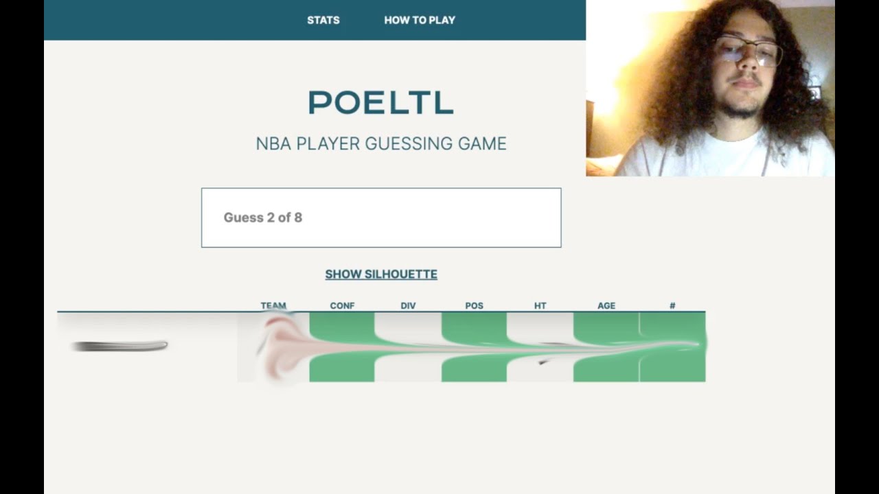 perfect hints on the first guess. poeltl 