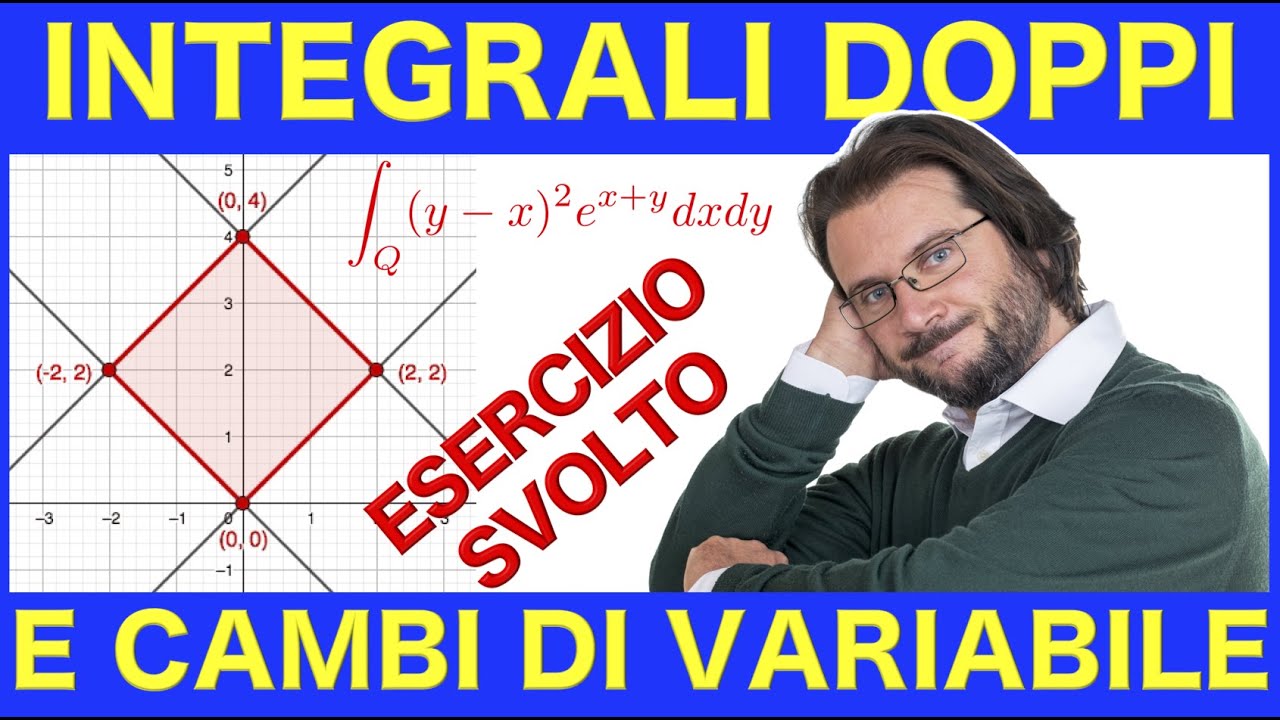 Integrali doppi e cambio di variabili, esercizio svolto