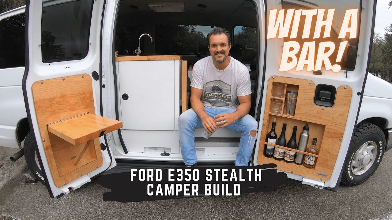 Ford E350 Econoline фургон-невидимка, переделанный в кемпер....с баром!!!!