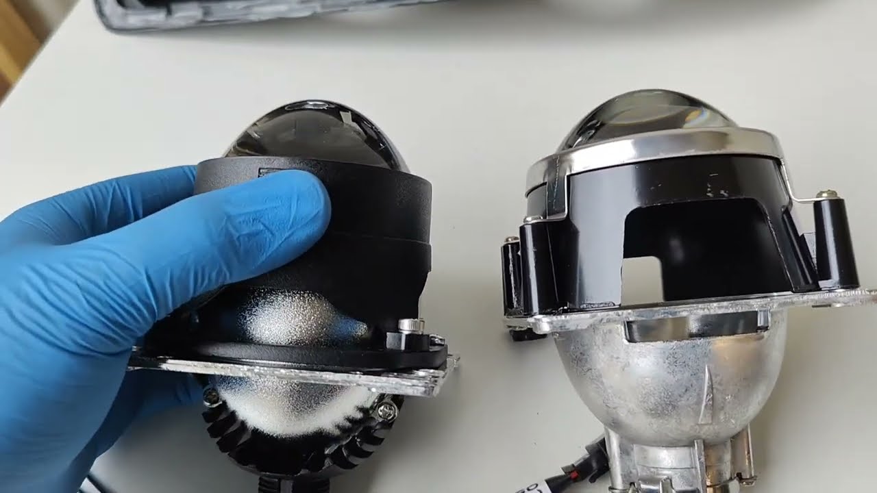 How to fabricate a headlight projector bracket from an existing projector DIY
