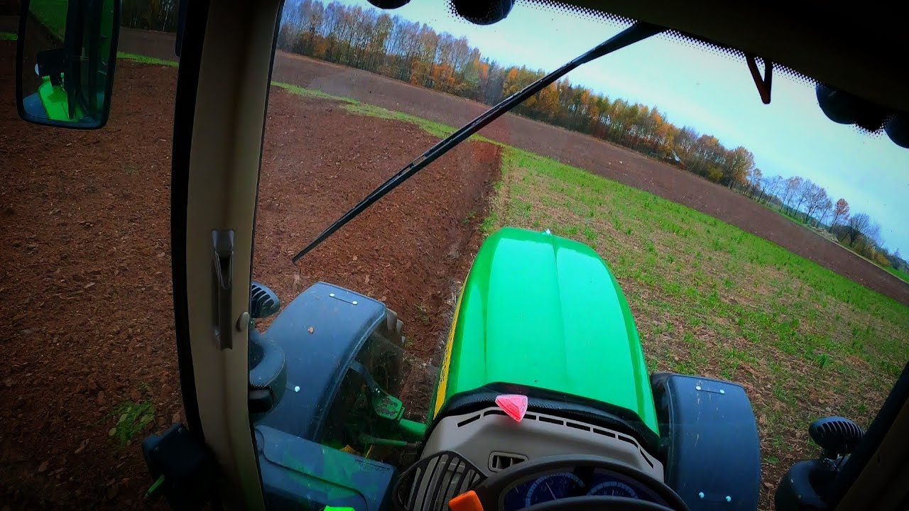 [GoPro] Let's drive John Deere 6530 & Kverneland ES95|ENGINE SOUND|CAB VIEW