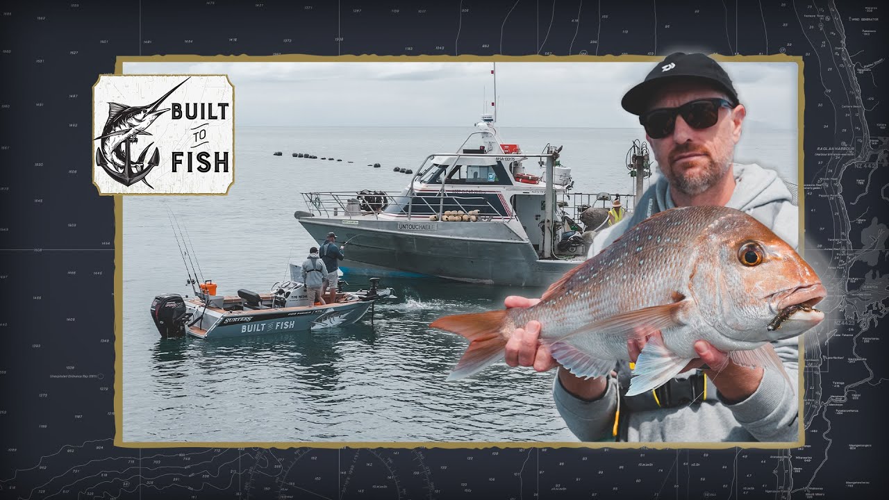 Snapper on Softbaits at the Coromandel Mussel Farms!