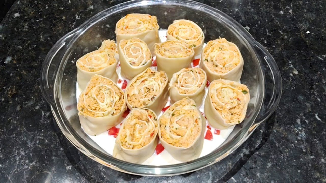 RONDELLI COM MASSA DE PASTEL 