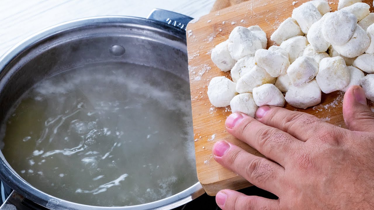 I-as manca de 3 ori pe zi! Gnocchi sanatosi din cartofi, pe apa!