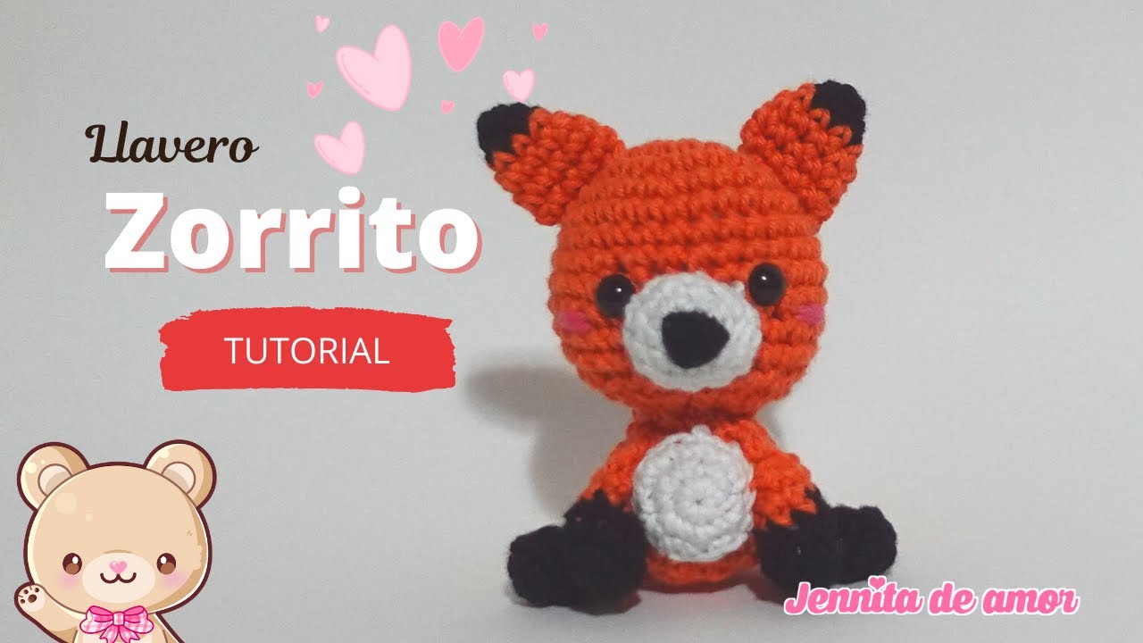ZORRITO Llavero - Amigurumi Tutorial