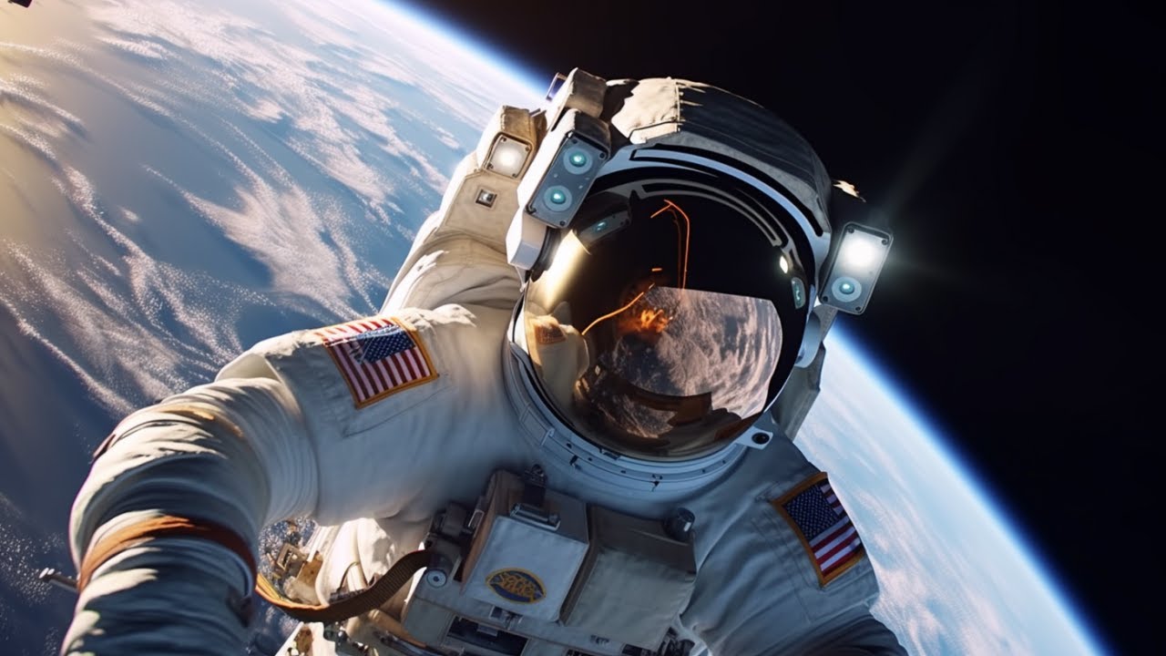 🌎 Incredible ISS Astronaut Spacewalk Go Pro 🚀 Space Ambient Music