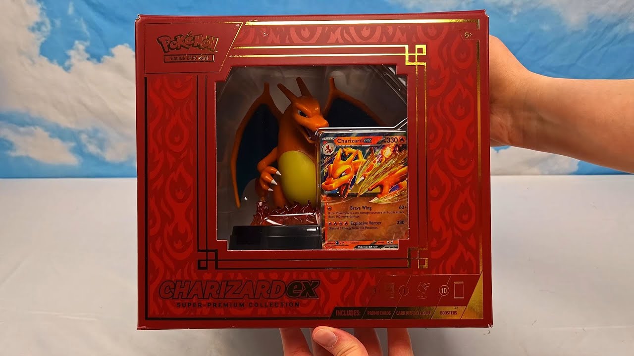Opening Pokemon Charizard ex Super Premium Collection - Charizard Figure | Pokemon Cards and Chill
