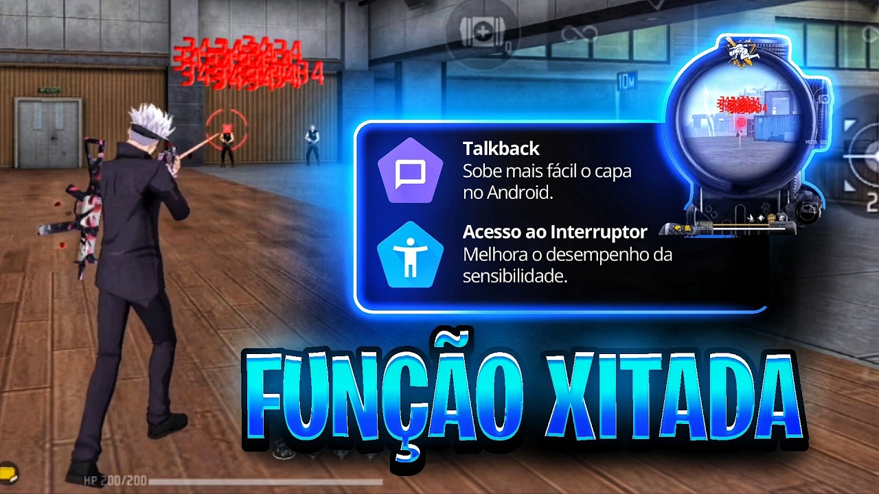 Melhor TALKBACK 2026 ATUALIZADO e ACESSO COM INTERRUPTOR! Melhor Sensibilidade Impossível Errar Capa