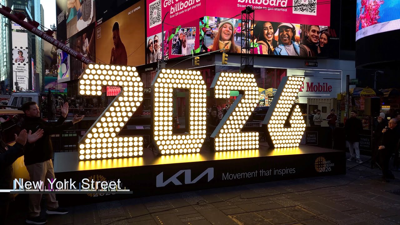 2026 Numerals Arrive In Times Square NYC December 18 2025