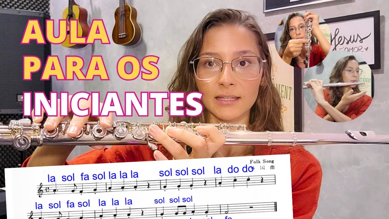 PRIMEIRAS NOTAS E MELODIAS NA FLAUTA TRANSVERSA (e v&aacute;rias coisas pra come&ccedil;ar bem)