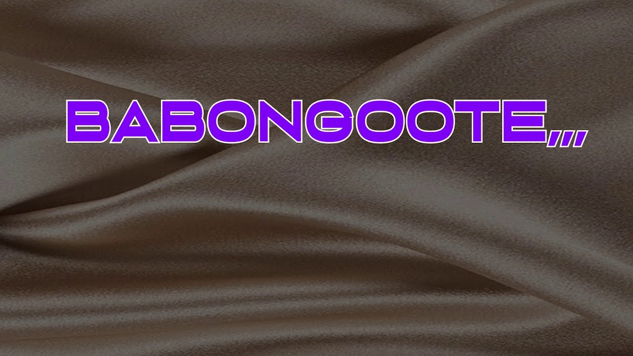 Babongote - David Lutalo (Lyric Video)