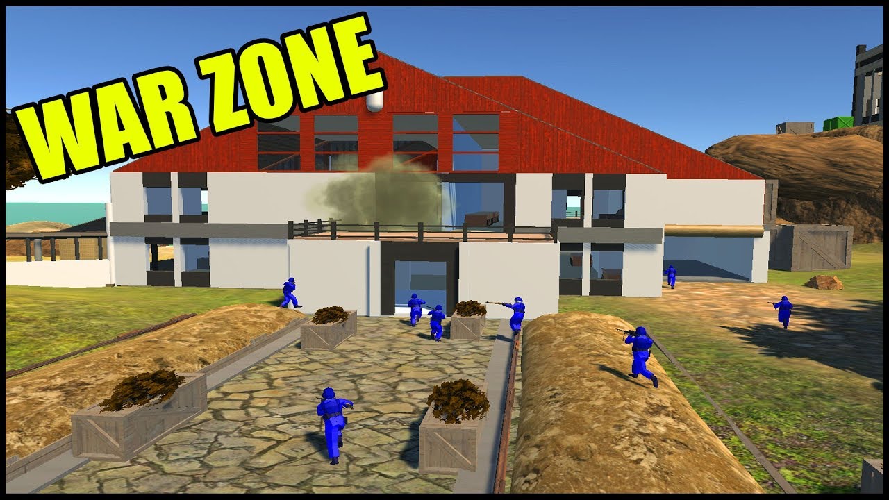 Billionaire's Mansion Turned WAR ZONE! - Ravenfield battle Simulator