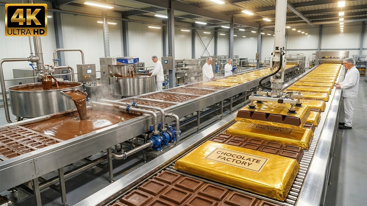 Inside a Chocolate Factory: From Cocoa Bean to Finished Bar (Full Process) 🍫