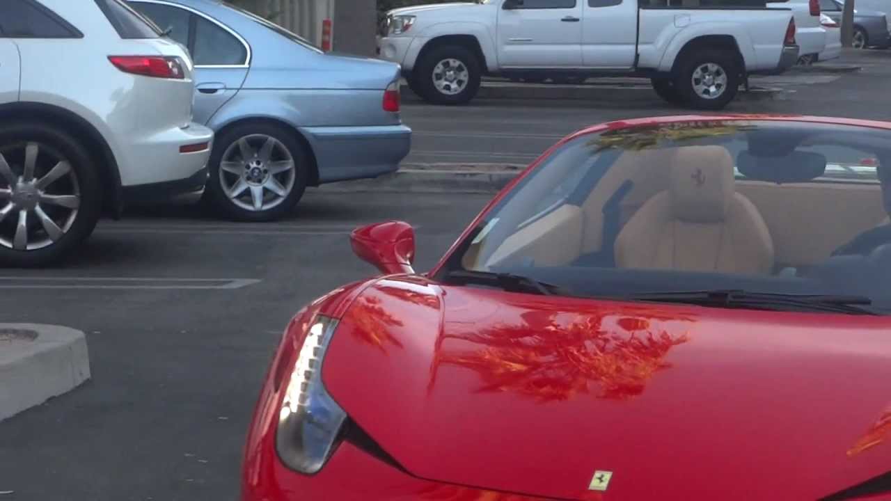 Kobe Bryant Driving New Ferrari After Lakers Training Camp -- iFolloSports.com