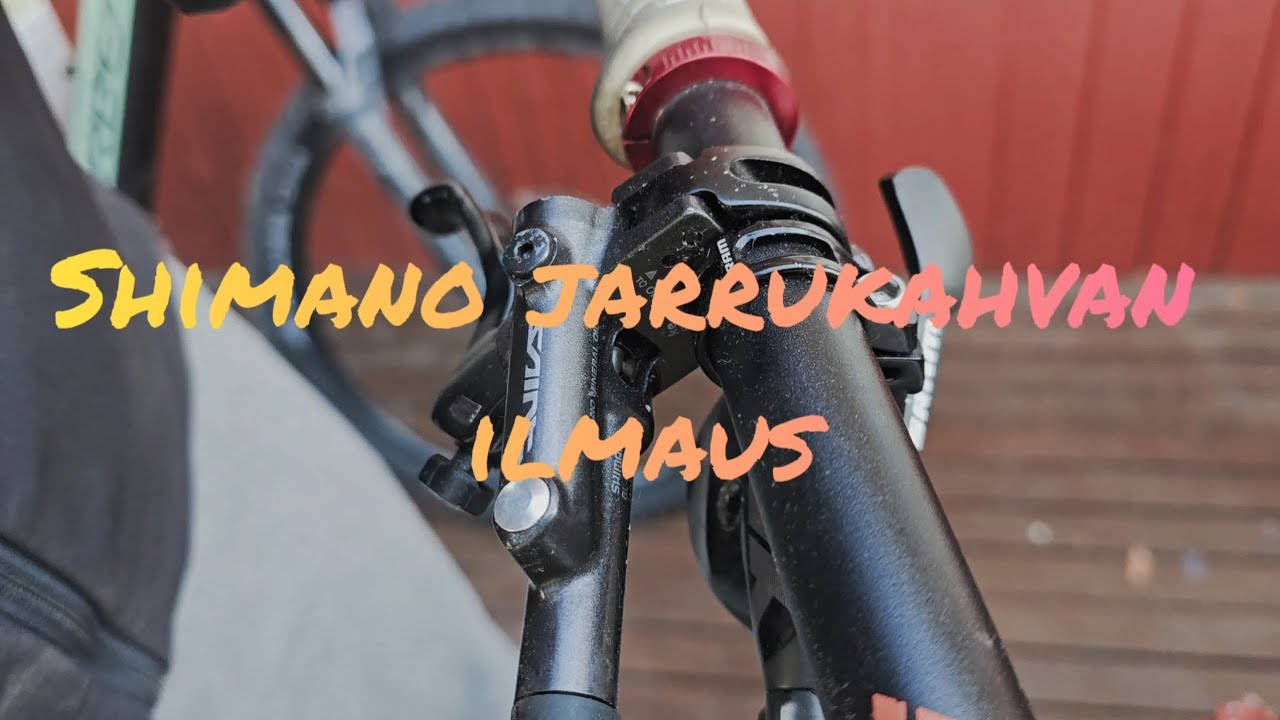 Shimano jarrujärjestelmän osittainen ilmaus. Nopea ensiapu jarruongelmiin.