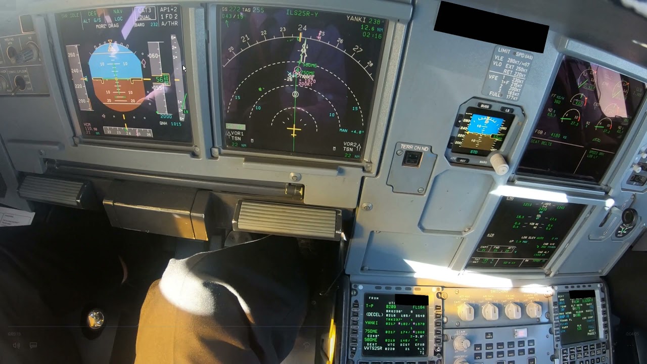 Управление снижением A320 — сокращение пути VVTS и высокий уровень энергии