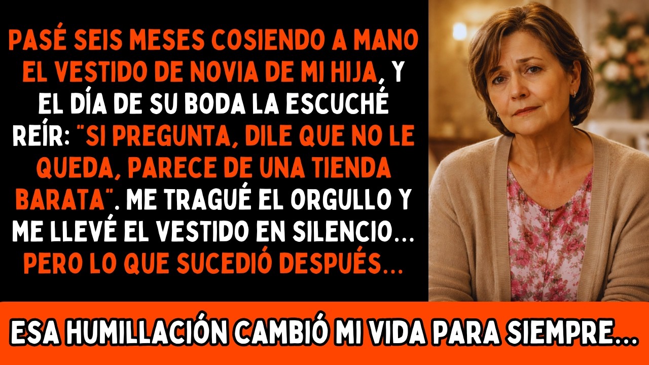 Cosi seis meses el vestido de novia para mi hija y lo llamó trapo barato frente a todos
