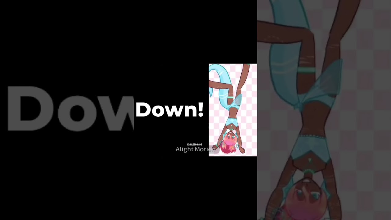 up side down! 
