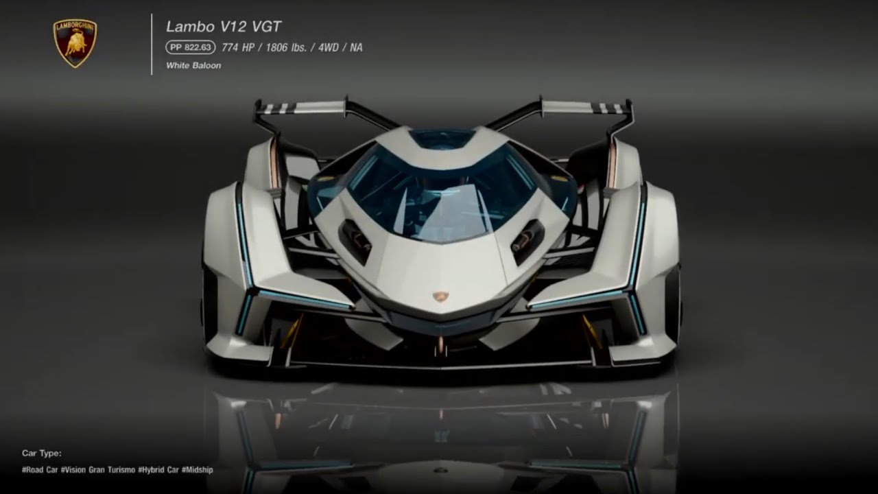 Gran Turismo 7 Lamborghini V12 VGT Concept Car 🎥 🏁
