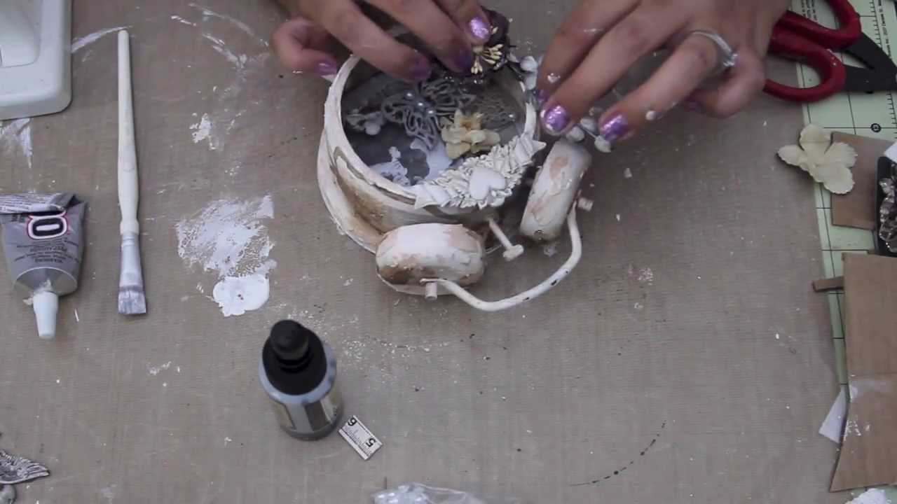 Altered Tim Holtz Clock. Start to finish tutorial