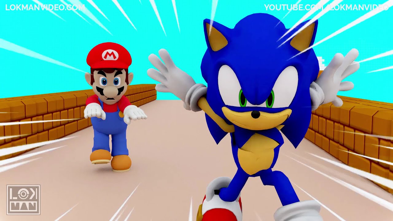 MARIO vs SONIC in the WORST ANIMATION EVER!