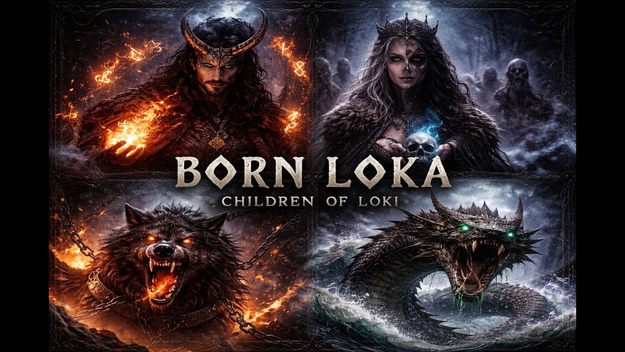 Epic Norse Ritual Music – Children of Loki | Loki, Fenrir, Hel & Jörmungandr | Old Norse