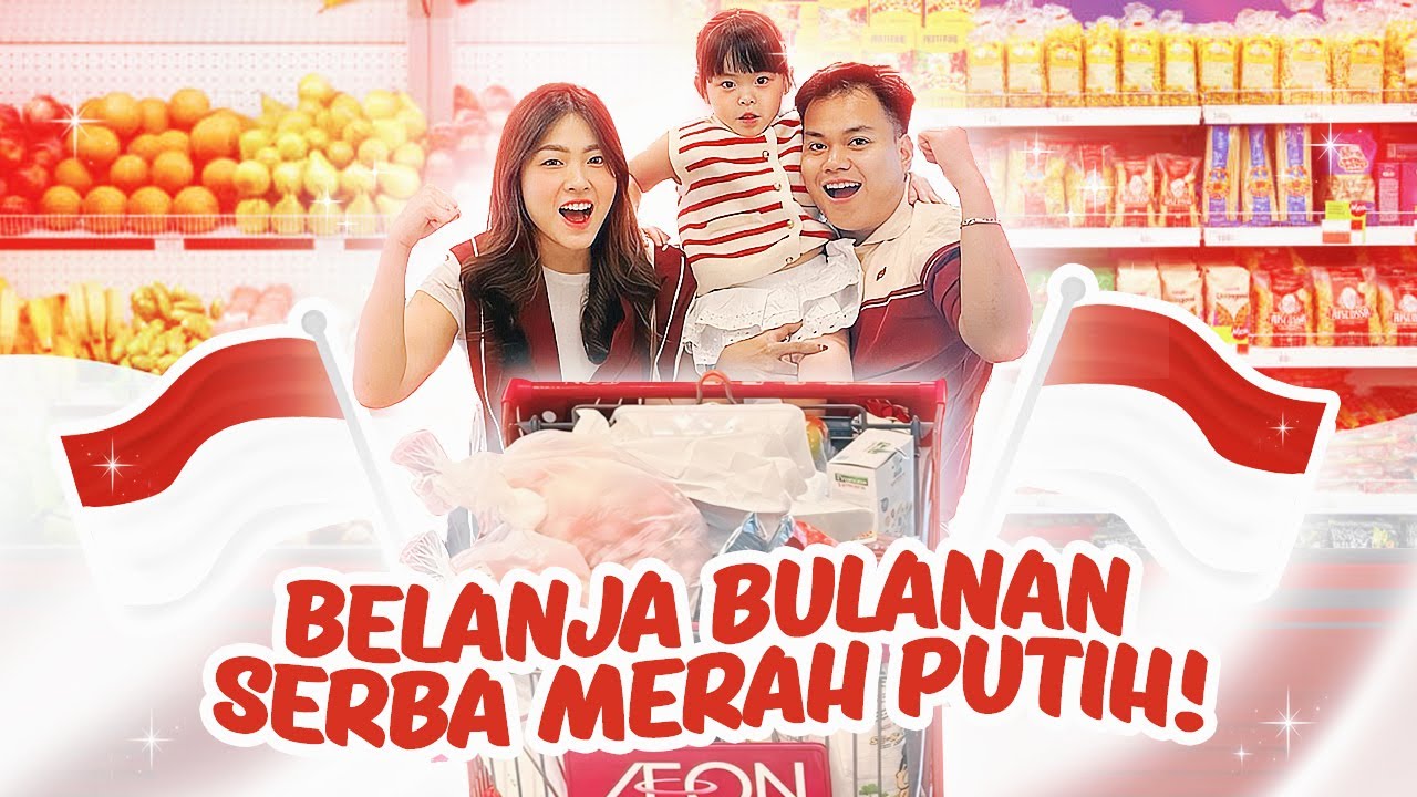 YUKA-CHAN BELANJA BULANAN SERBA MERAH PUTIH! | vlog