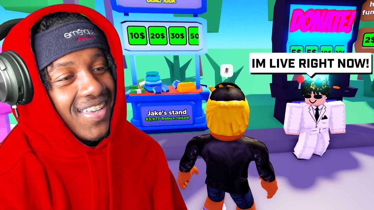 I Donated Him $30,000 ROBUX While He Was Streaming Pls Donate