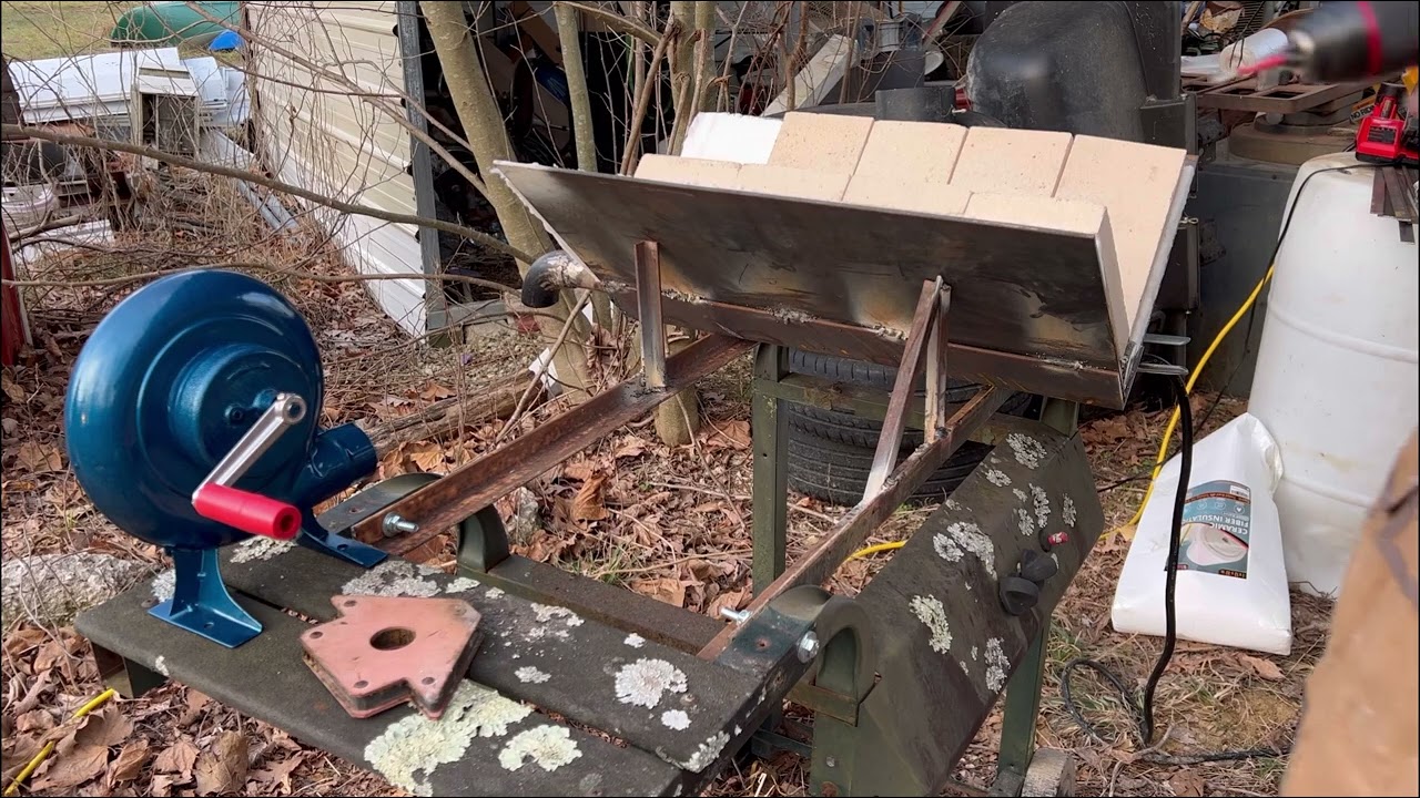 Building a #blacksmith shop on a budget wood fire forge