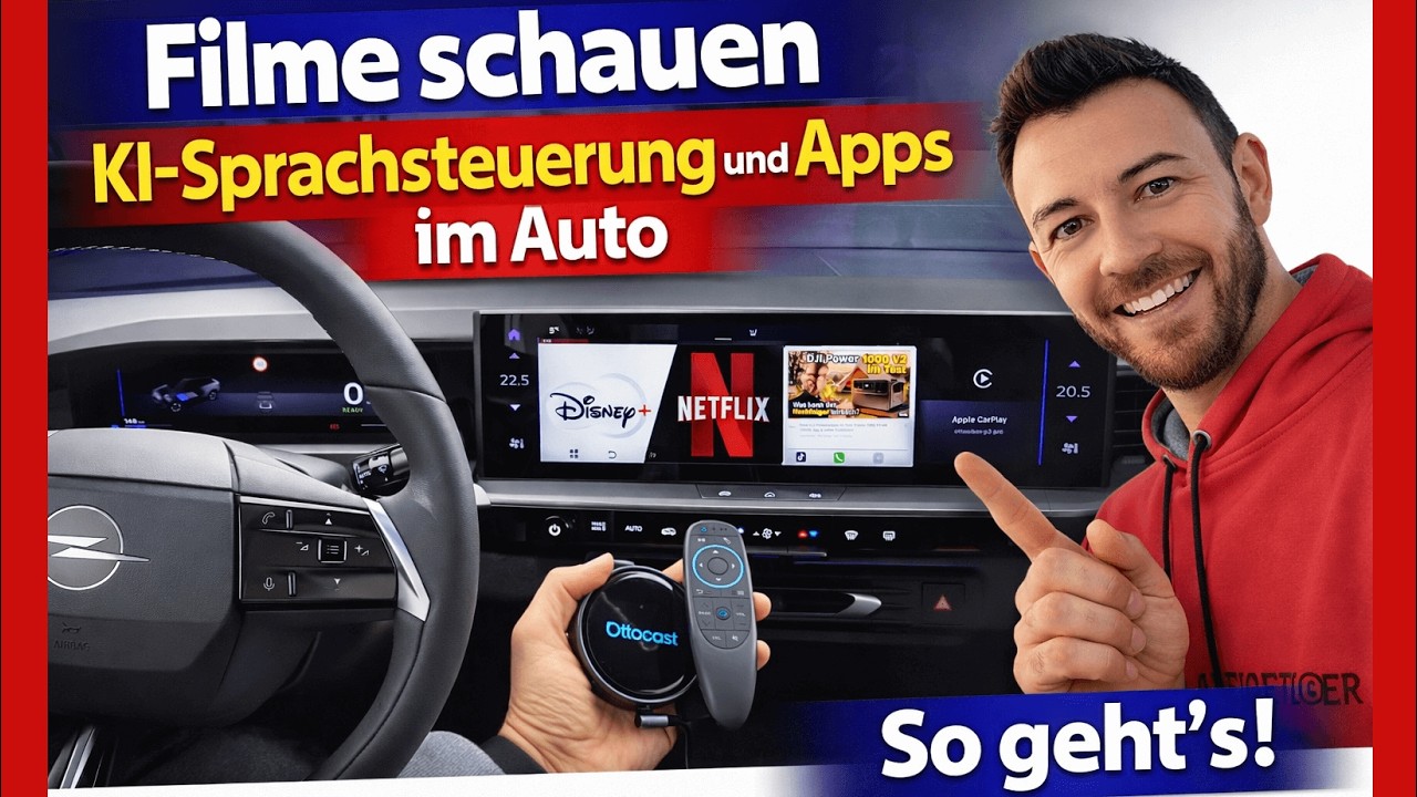 Mit der Ottocast OttoAIBox P3 Pro wird dein Auto zum Tablet 🚗📺Filme schauen & Spiele im Auto