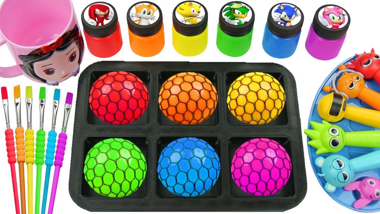 Oddly Satisfying Video l Making DIY 6 Crazy Maguc Gummy Slime Balls SPRUNKI Egs Unpacking Candy ASMR