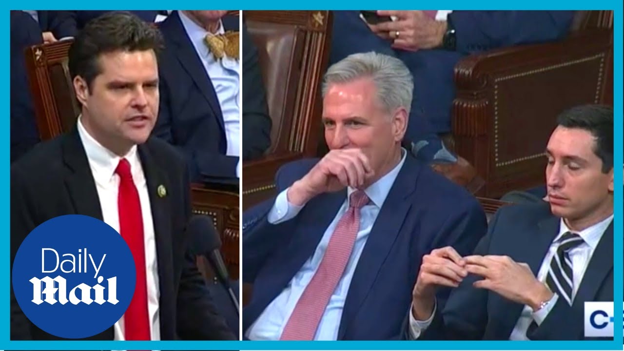Matt Gaetz roasts Kevin McCarthy while nominating Jim Jordan to be Speaker of the House