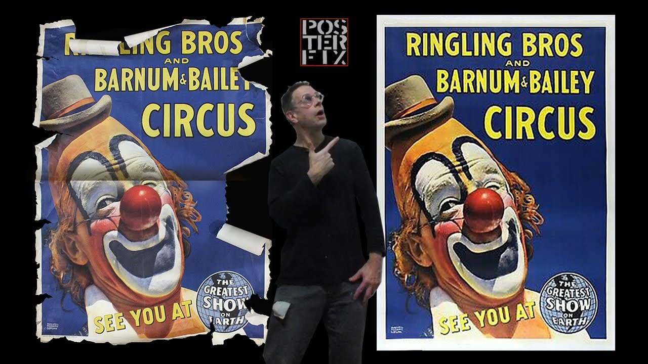 Lou Jacobs, Ringling Bros 1969 Circus Poster Fix