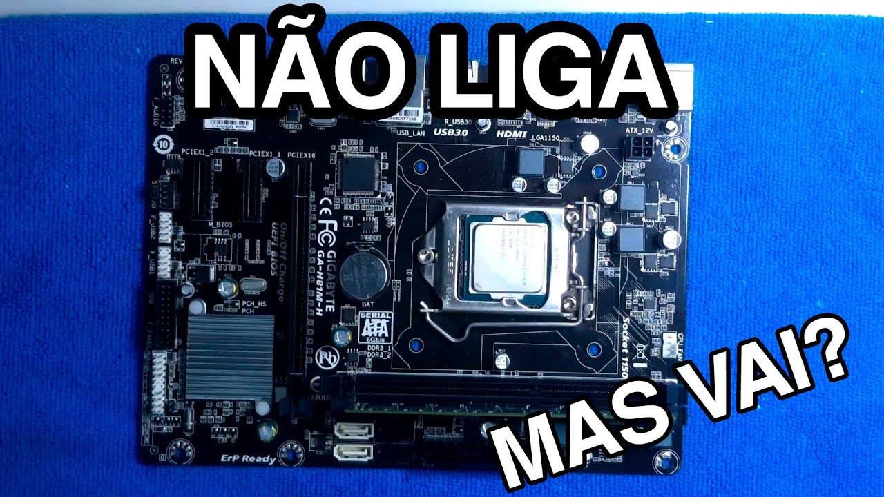 Vocês pediram! Reparo na placa mãe H81