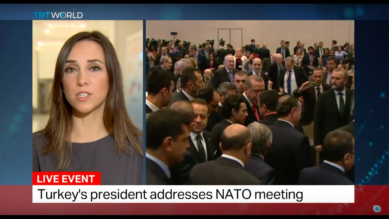 Turkish president Erdogan addressed NATO meeting