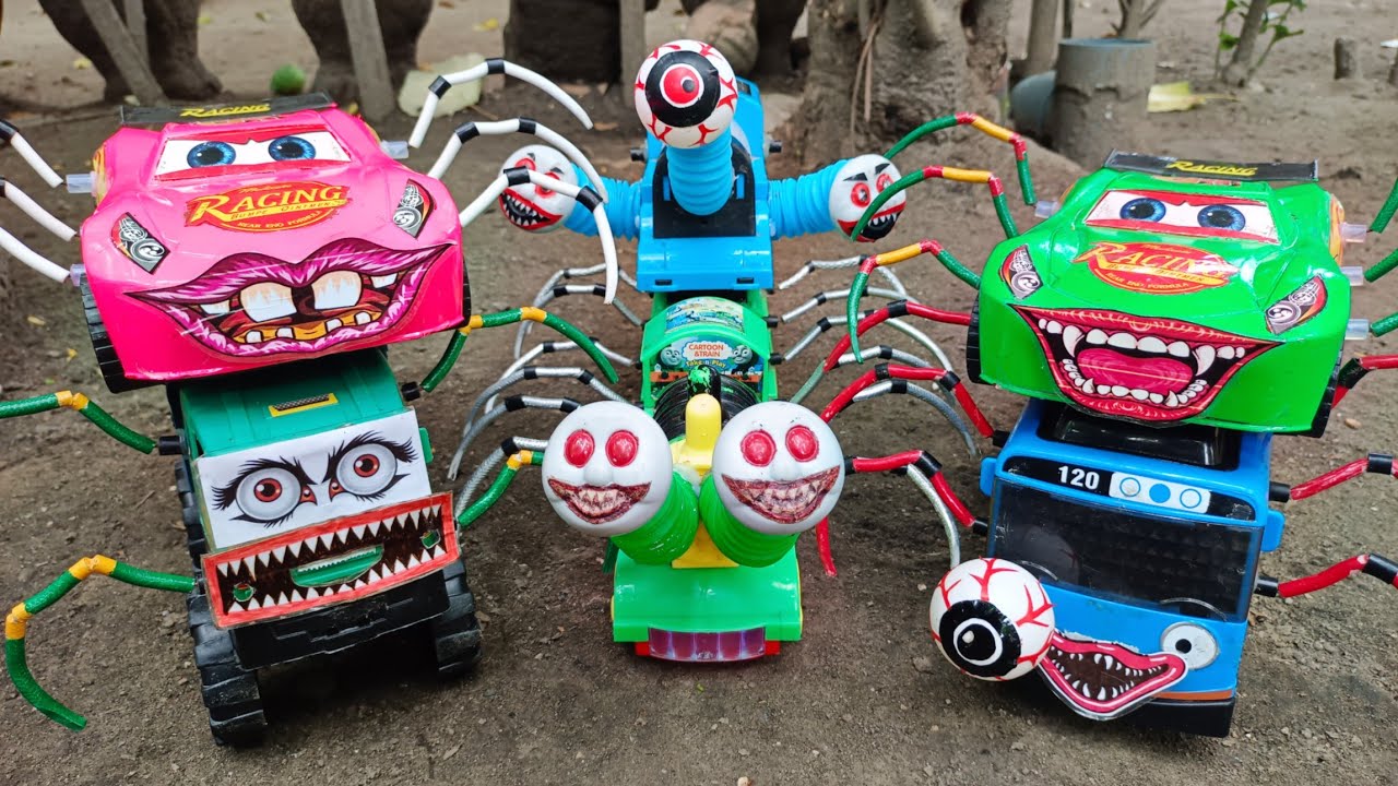 Upgrade RC Lightning McQueen Eater, Percy Laba-laba Terpanjang, Tayo Bus Oleng Laba-laba, Thomas