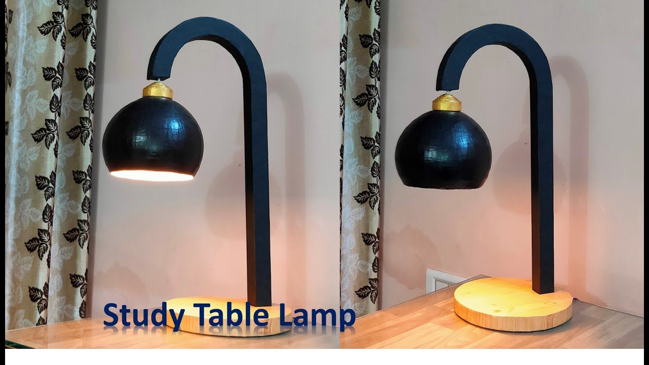 Study Table Lamp / Paper Lamp DIY by Crazy Art 4U