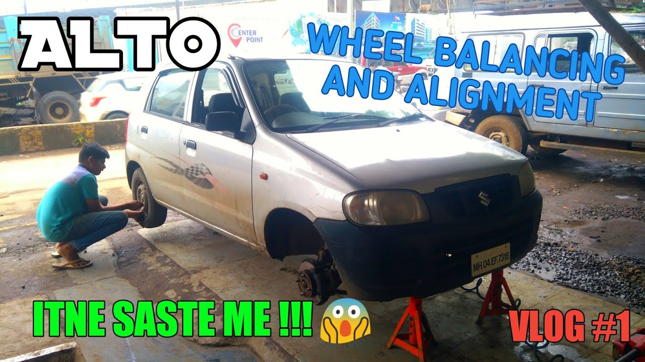 Wheel balance and alignment of Alto at cheapest price.|saste mast||wheel balance alignment |alto|