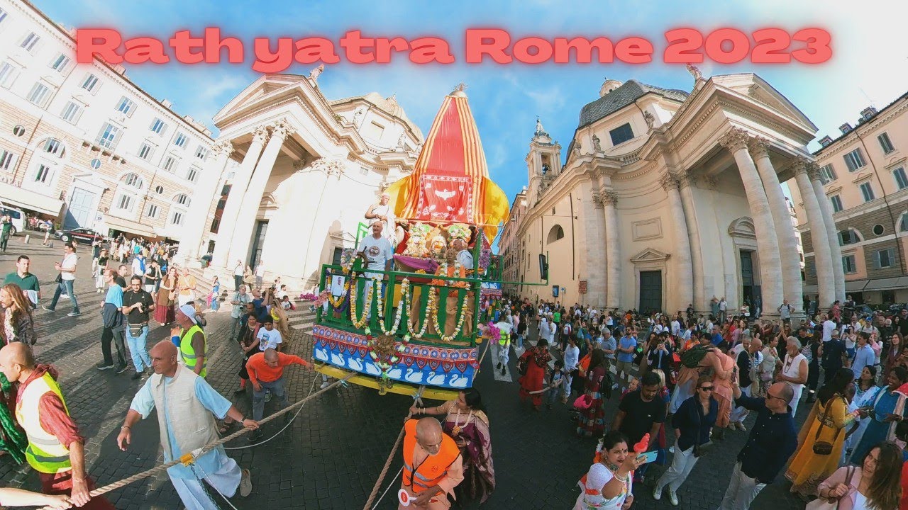 Hare Krishna Rathyatra Rome 2023 #iskcon #jagannath #harekrishna #rathyatra